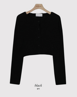 PL Embossing Crop Knit Cardigan (4color)