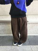 レイリーバルーン起毛コットンパンツ（2c）