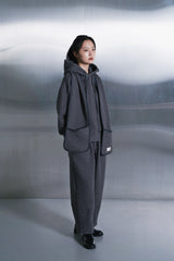 VINTAGE DIA-QUILTING HOODY (Charcoal)