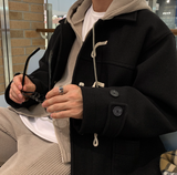  Liu Wool Overfit Duffel Coat