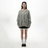 FOG CABLE KNIT CARDIGAN (GREY)