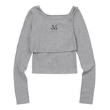 ダブリーアンバランスセットTシャツ (4Color)