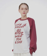 ユニセックスライフラグランTシャツ