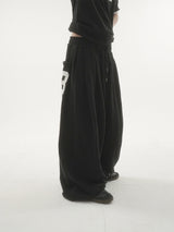 Bold 23embroidery sweat pants -3C