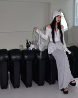 レースシースルーレイヤードラップスカートベルト