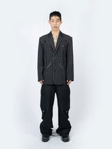 Double Zipperfly Cargo Denim (Vintage Black)