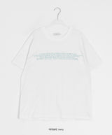 サヤノ レタリング オーバーフィット カラー 半袖Tシャツ