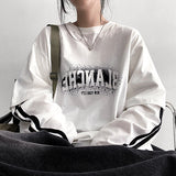 レスラインレイヤードロングスリーブTシャツ