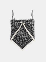 Neria Paisley Bandana Top