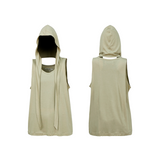 RELABEL('LABEL)テンセルウール フード付きノースリーブTシャツ