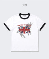 エッセンシャルスタンダード半袖リンガーTシャツアリゾナ ホワイト