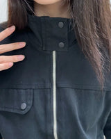 Deen high-neck cropped jacket