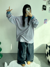 LAYERED BANDING DENIM PANTS🖤💙 - 2 COLORS