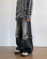 Alt Layered Denim Pants