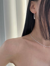 [92.5 silver] Tear drop earring
