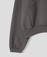 (UNISEX) ハーフハイネッククロップフーディー