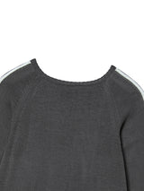 FLAG BOATNECK KNIT CHARCOAL