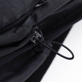 Printed Hidden Pocket Backpack (Black)