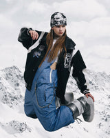 POLY DENIM BIB PANTS