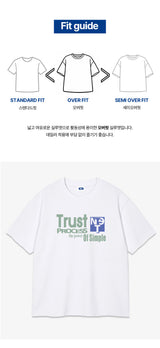 トラストプロセスオーバーフィットTシャツ (4color)