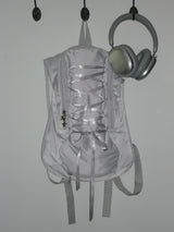 Lace up backpack _ Grey
