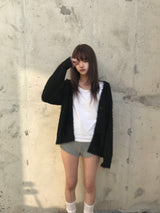 モヘアカーディガン