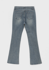 [B-DENIM] LOW SLIM BOOTS-CUT 037