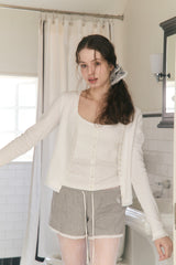 Sweet Dreams Button Cami Top (White)