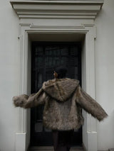 Rocxi hood fur JK [Brown]