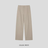 LMN Linen One Tuck Bendable Wide Pants (5 colors)