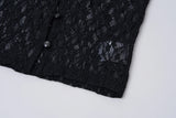 Romantic lace cardigan - black    