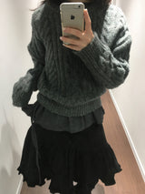 Plaid Check Low Blouse (2color)