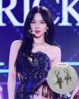  [Aespa Karina, IVE Gaeul Piercing] Sparkle Sparkle Huggies Piercing