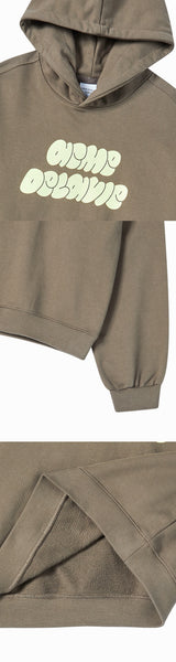 25FW WOMAN クラウドフォントクロップフーディー ココア