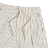 25SS STRIPE SET-UP LOOSE FIT SHORT PANTS IVORY