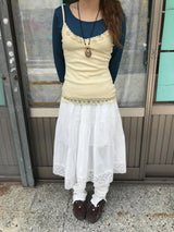 deer vintage layered skirt 