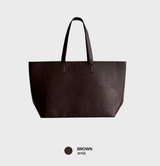 Look After Normal Leather Square Shoulder Tote Bag