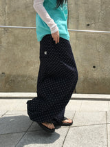 [Ritcore MADE] Mini Dot Wide Denim Pants (2c)