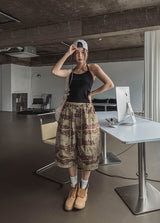 Lip cargo stopper Bermuda pants