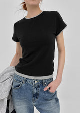 [MADE] トゥロンレイヤード半袖Tシャツ