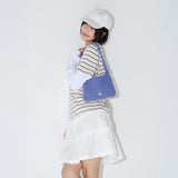 COTTON KNITTING BAG  (Blue)