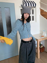 BOKASHI MIX KNITTING CARDIGAN