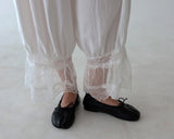 Lace Capri Balloon Wide Pants