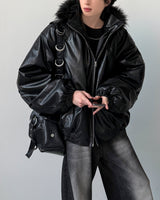 Keysia Fur Leather Jumper