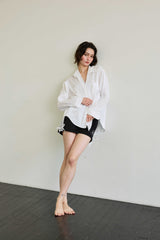 LUMINOUS OVERSIZED SHIRT / WHITE