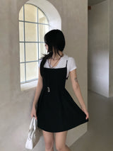 Lise Back Strap Tulip Sleeveless Mini Dress