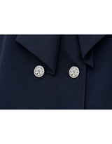 [PRE-FALL]ルーン ハイネック リボンタイ フレアカフ ジャケット インディピンク