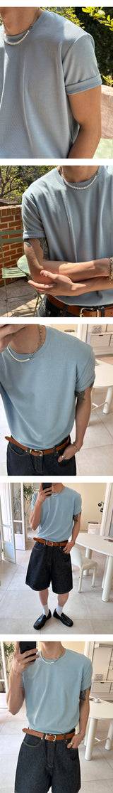 [S/S] Cooling like knit half t-shirts(10color)