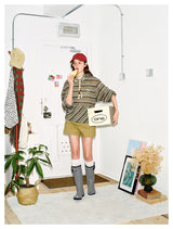 Striped Cat Ear Hoodie