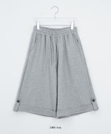 Fleur Wide Roll-up Banding Bermuda Pants